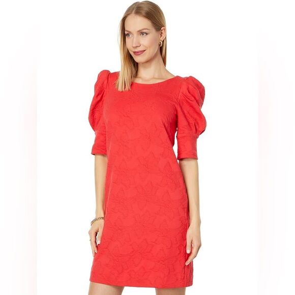 Lilly Pulitzer Vibrant Red Midi Dress - Picture 2 of 10